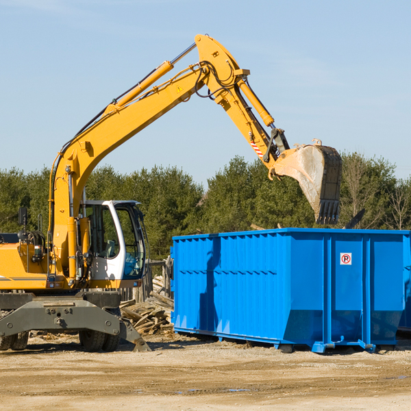 how does a residential dumpster rental service work in Freedom Plains